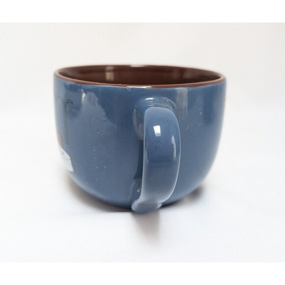 CAFE BOHEME Coffee Creme Liqueur Blue Coffee Mugs - Picture 3 of 5